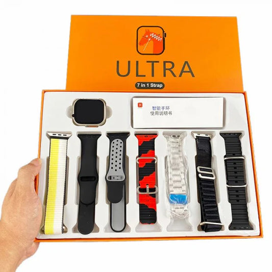 Ultra 7-in-1 Smart Watch | Includes 7 Pairs of Straps
