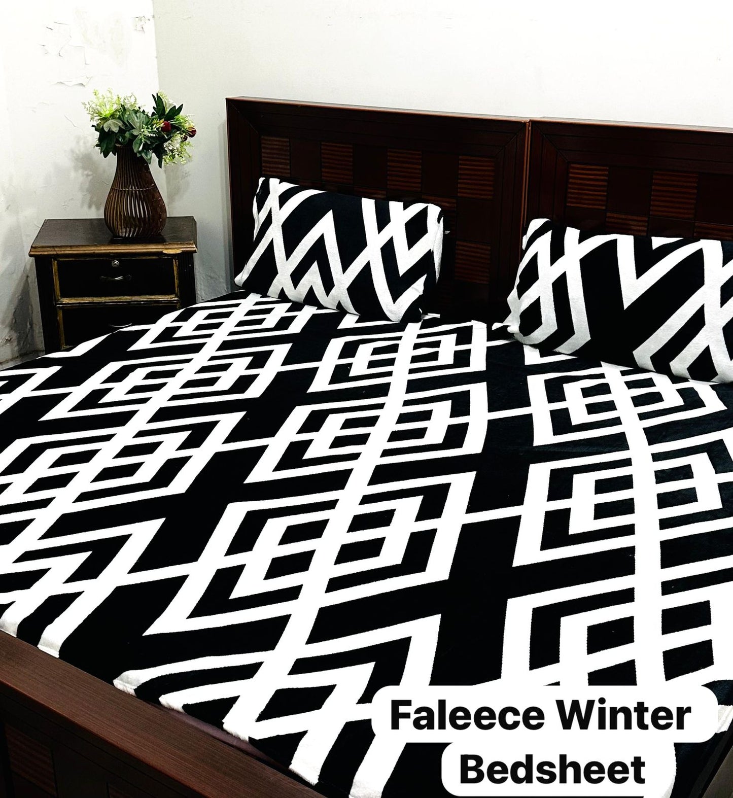 Luxury king size Fleece Bedsheet