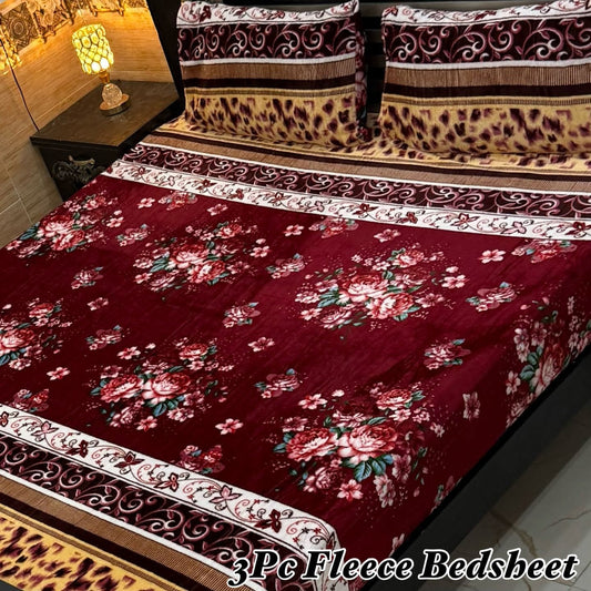 Luxury king size Fleece Bedsheet
