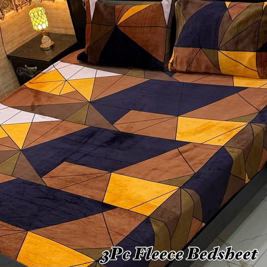 Luxury king size Fleece Bedsheet