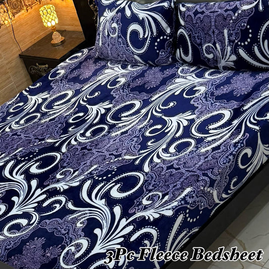 Luxury king size Fleece Bedsheet
