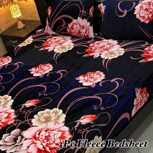 Luxury king size Fleece Bedsheet