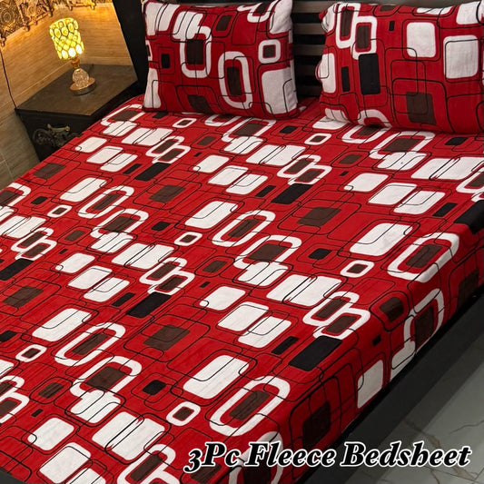 Luxury king size Fleece Bedsheet