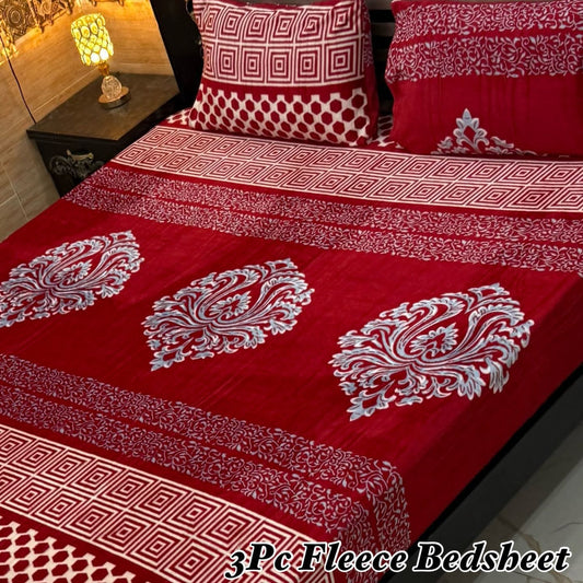 Luxury king size Fleece Bedsheet