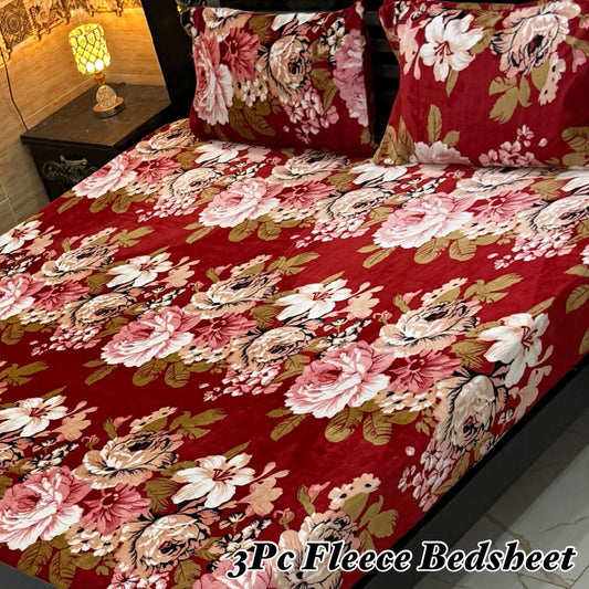 Luxury king size Fleece Bedsheet