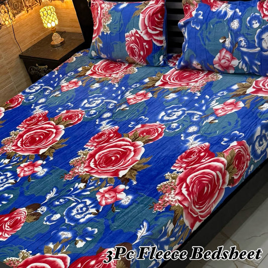 Luxury king size Fleece Bedsheet