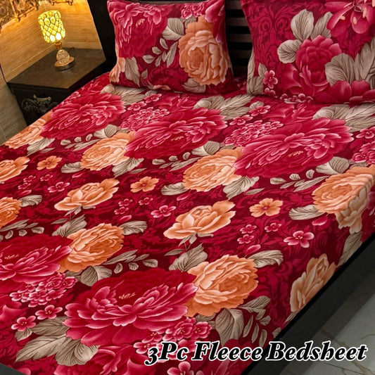 Luxury king size Fleece Bedsheet