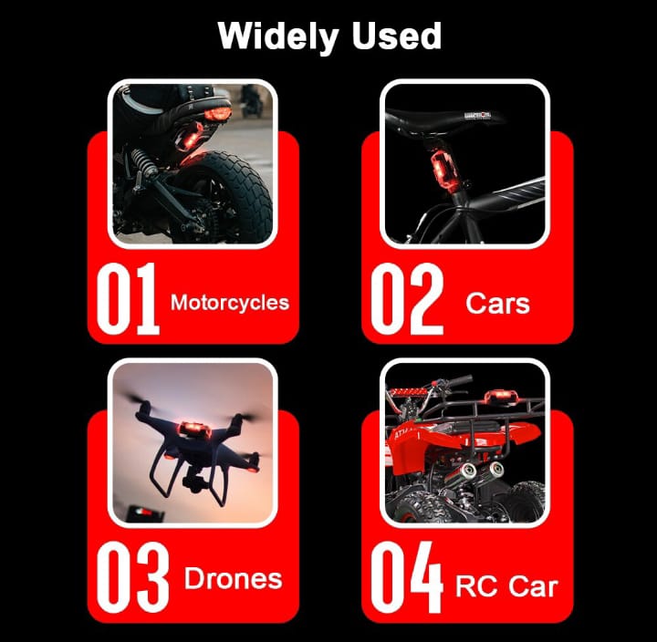 "Universal 7 colors USB charged Led Aircraft  Lights Vehicles Anti Collision "