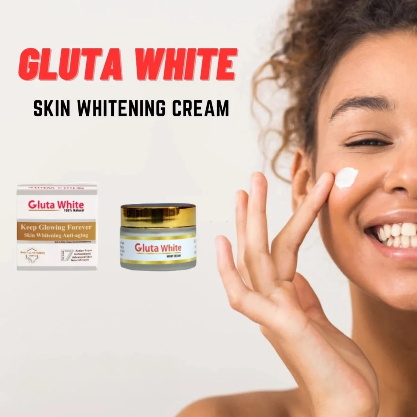Gluta White Day & Night Cream | Whitening Anti-Aging Hydrating