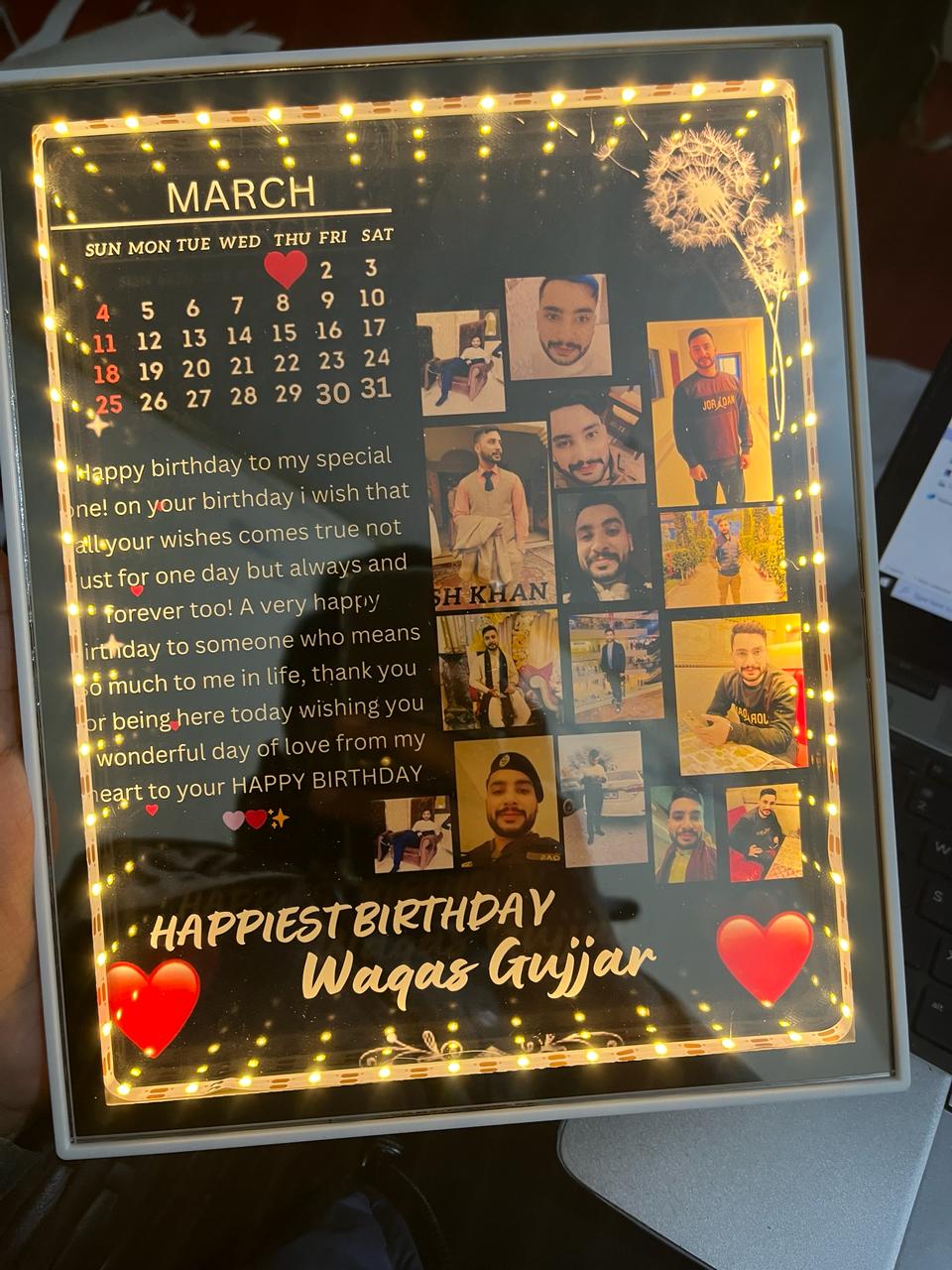 Birthday Gift LED Photo Frame