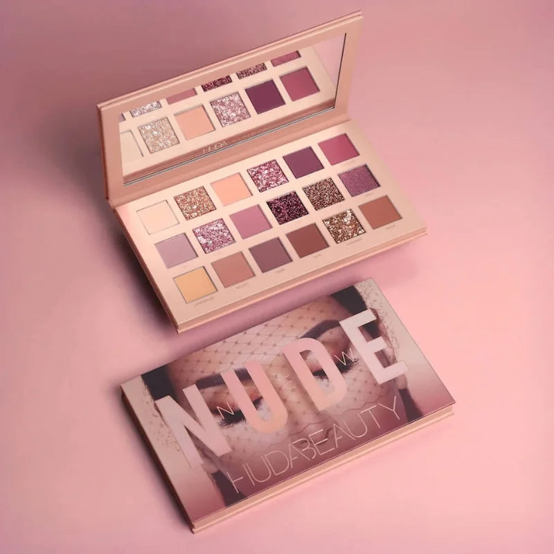 18 Colors Nude Eyeshadow Palette | Matte & Shimmer Pigmented Shades, long -lasting versatile pigmented eye shadow palette